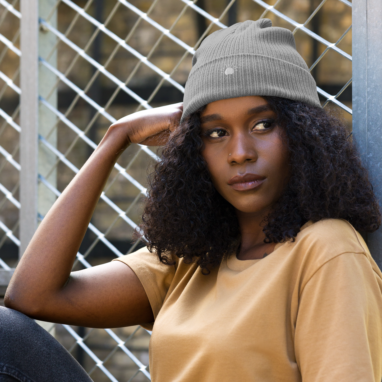Organic Ribbed Beanie